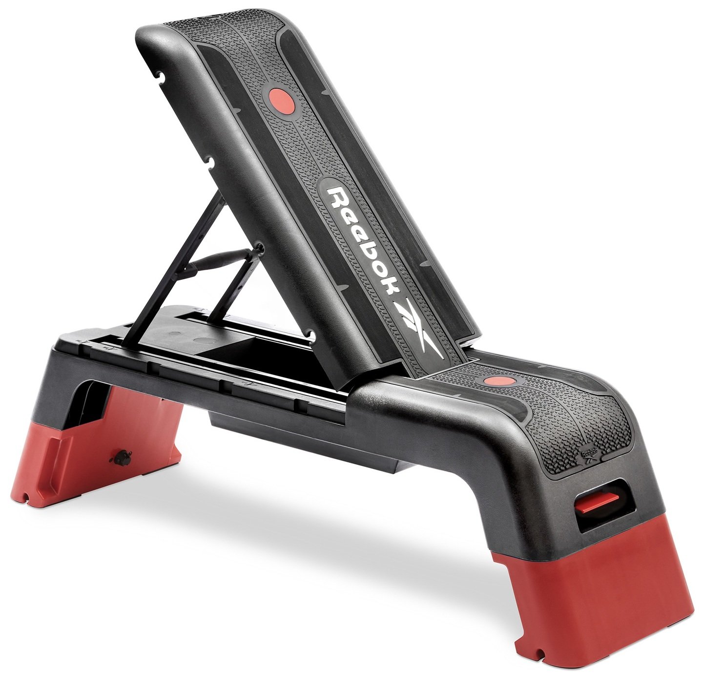 Reebok Red Adjustable Deck Bench
