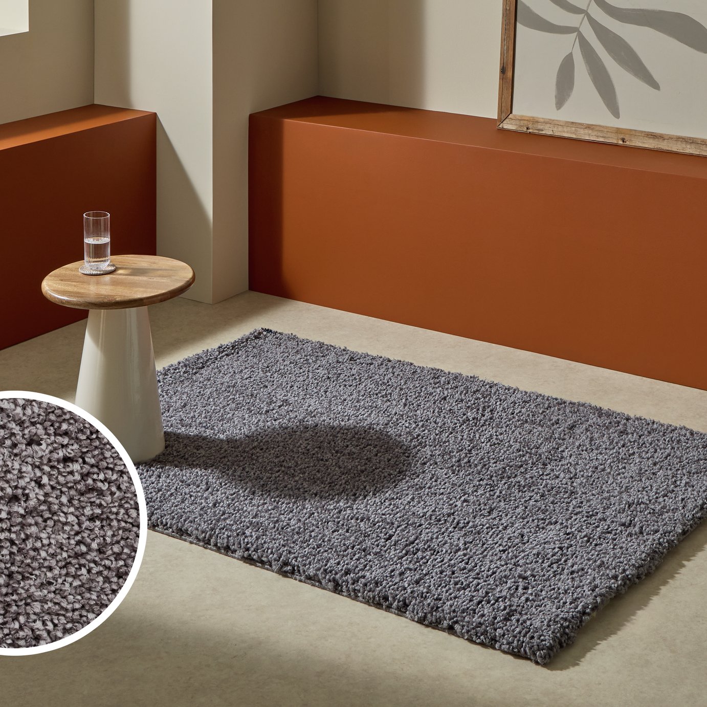 Habitat Noodle Flint Grey Rug - 200x290cm