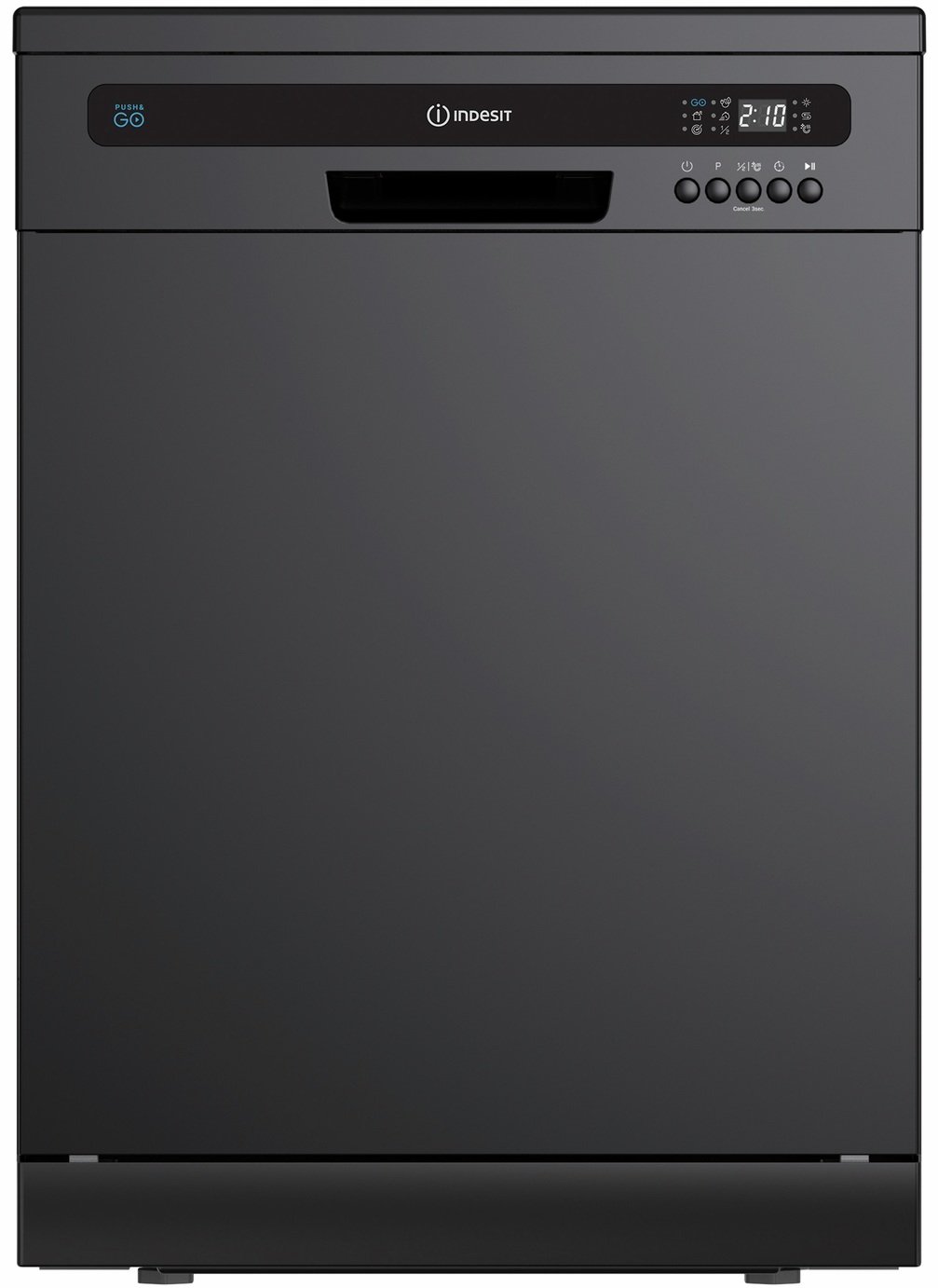Indesit IN2FE13CNO7BUK Full Size Dishwasher - Black