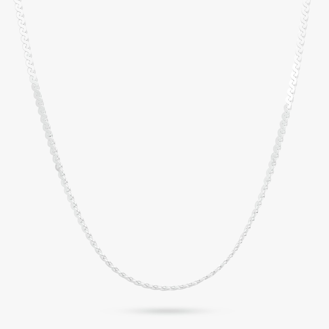 Revere Sterling Silver Mini Serpentine Chain - 18 Inch