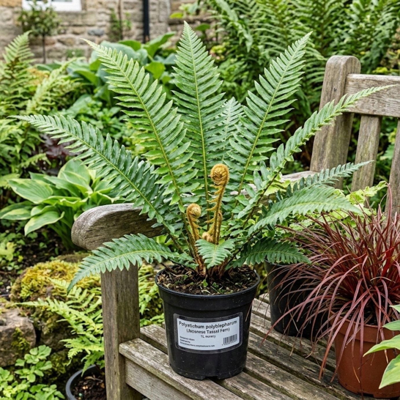 Accelopack Tassle Fern Green Plant - Pack of 3