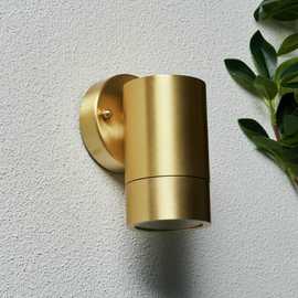 Zink IP54 Brass Outdoor Wall Up or Down Light