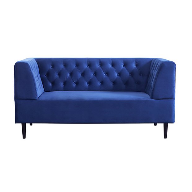 Argos blue 2024 velvet sofa