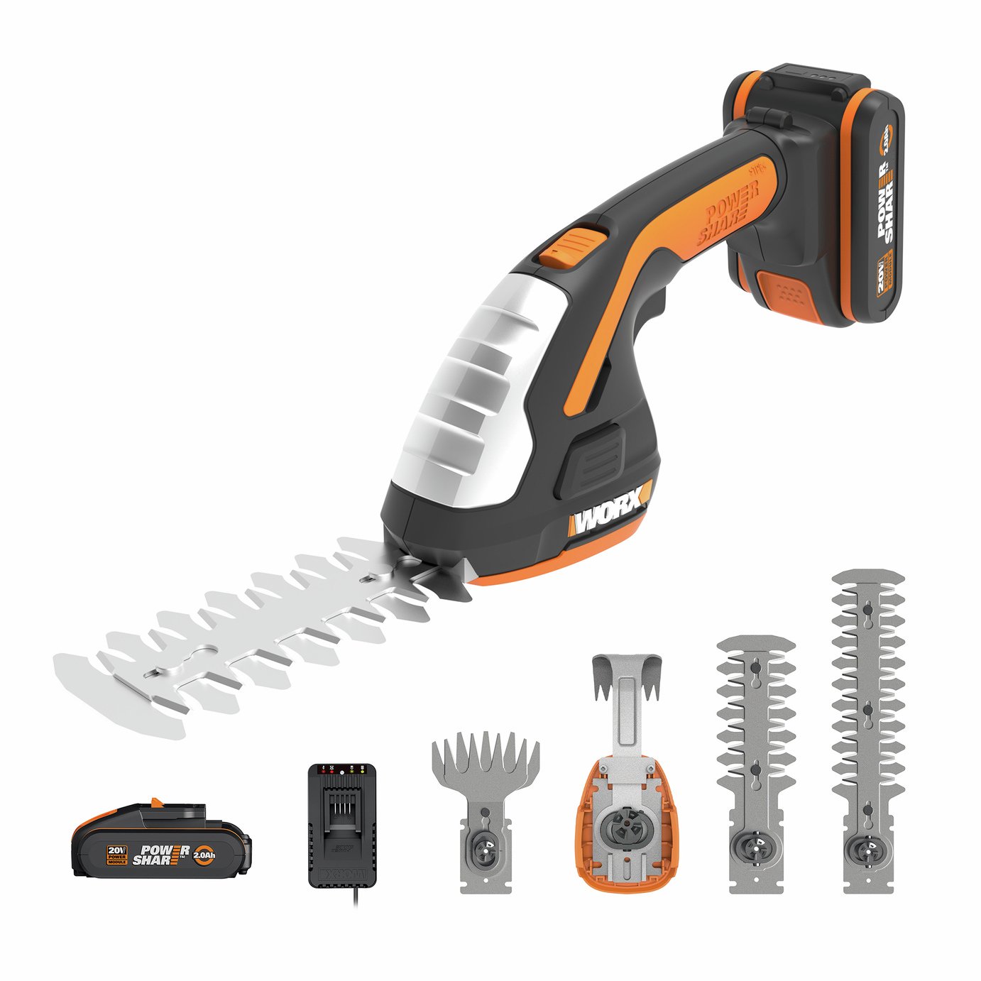 Worx 12cm Cordless Grass Shear and Weeder Set - 20V