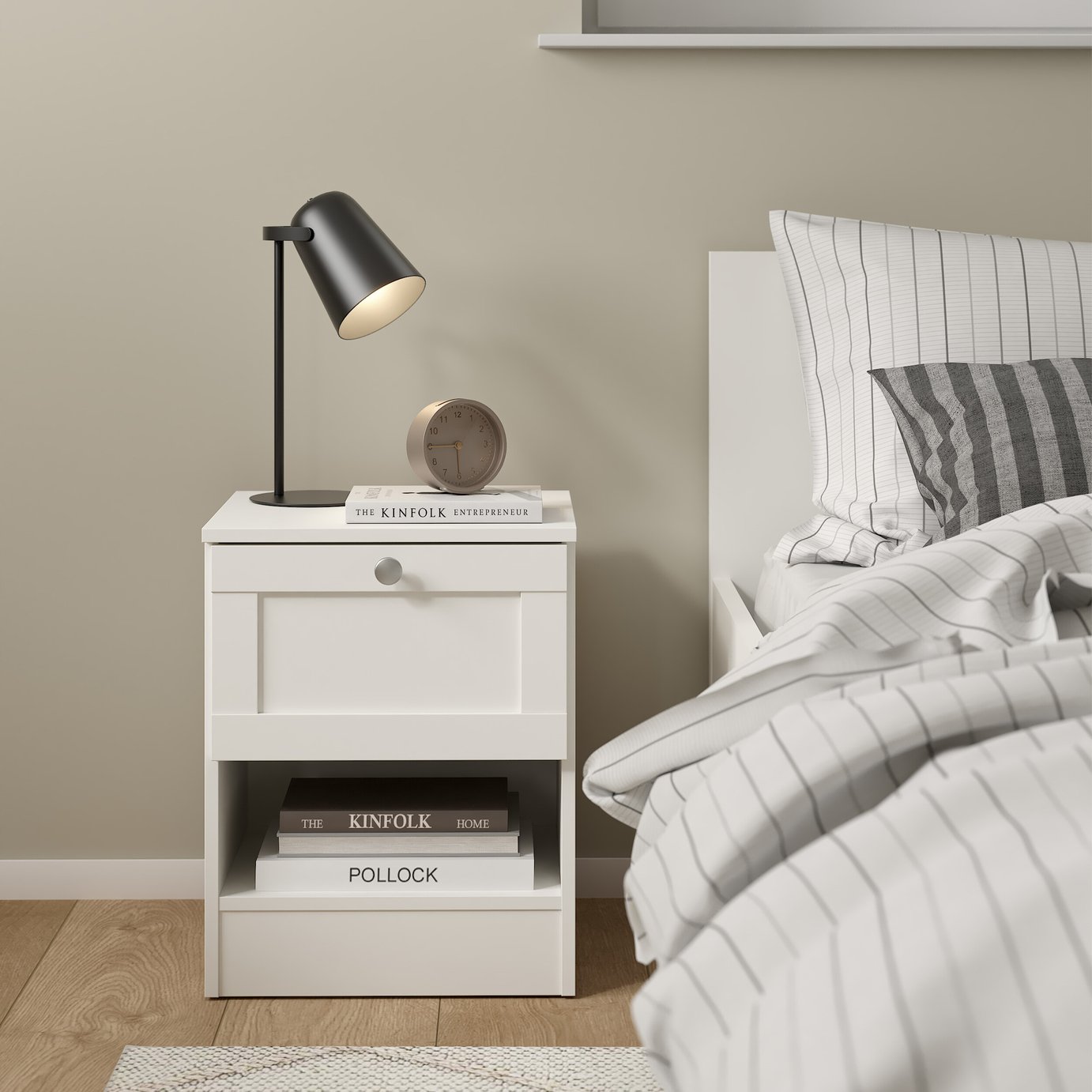 Furniture To Go Brande 1 Drawers Bedside Table