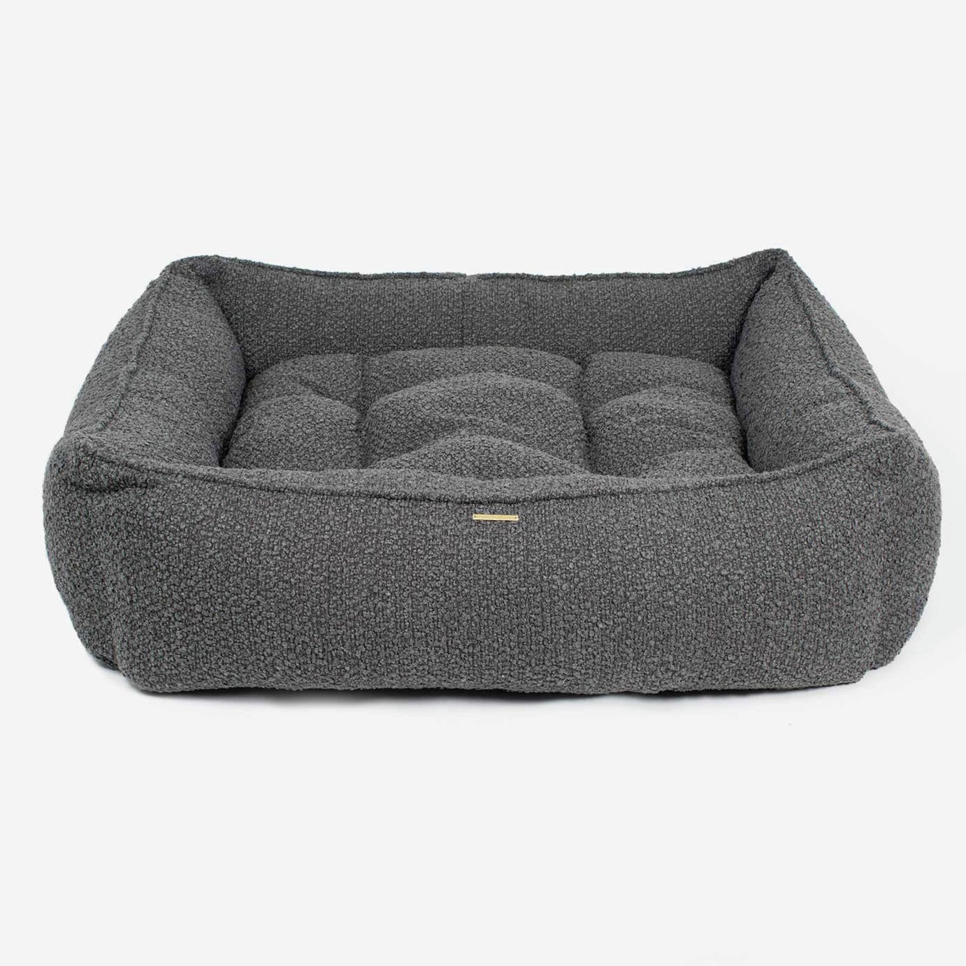 Lords & Labradors Box Bed Granite Boucle - Medium