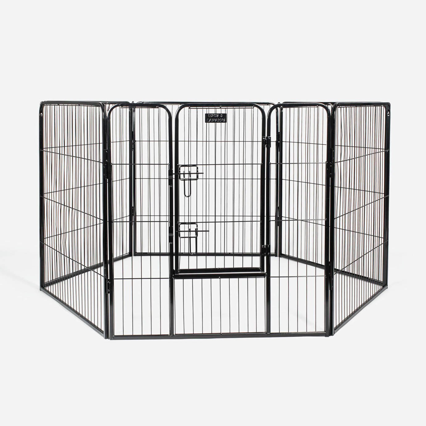 Lords & Labradors Puppy Play Pen Black - 80cm