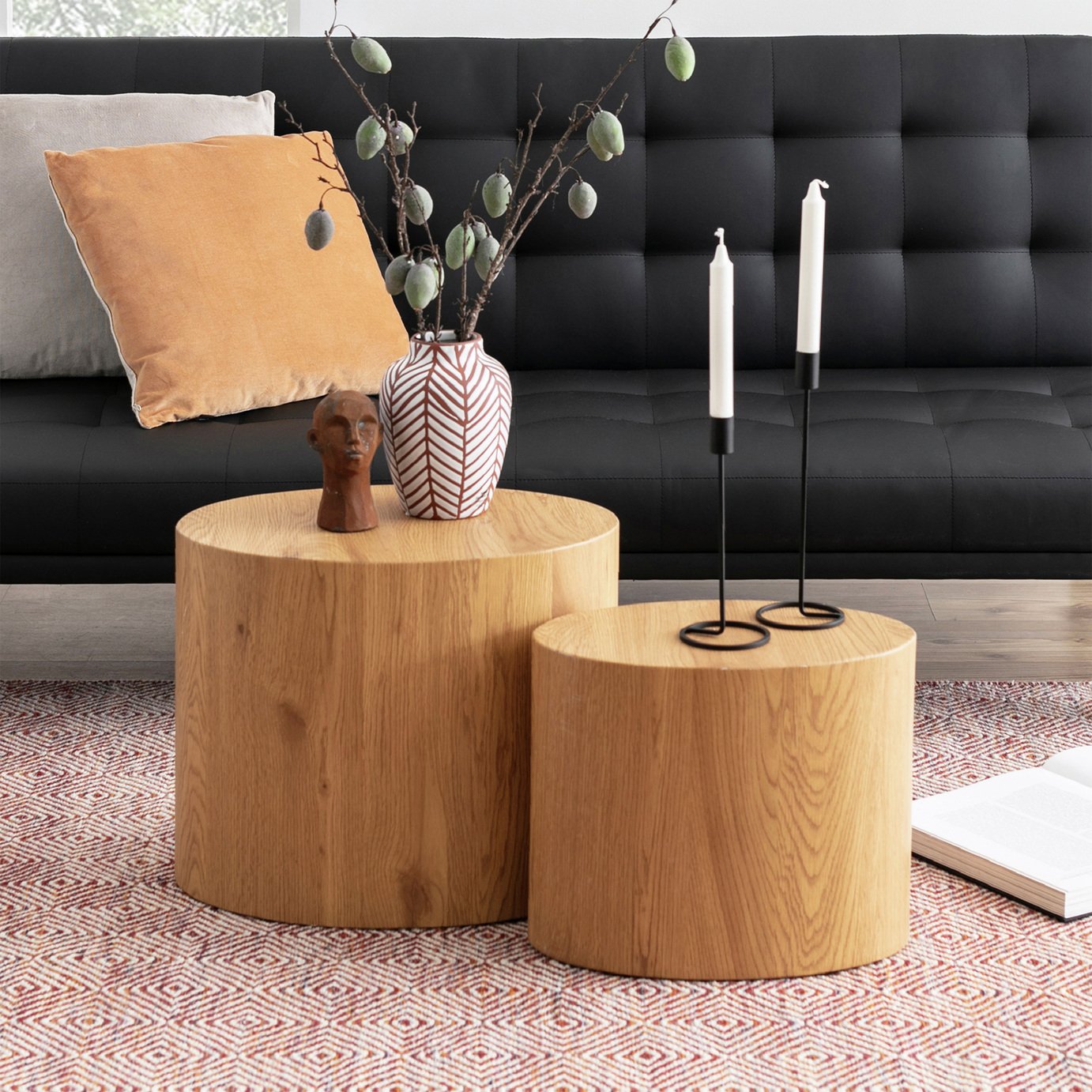 Furniture To Go Mice Oval 2 Coffee Table - Natural