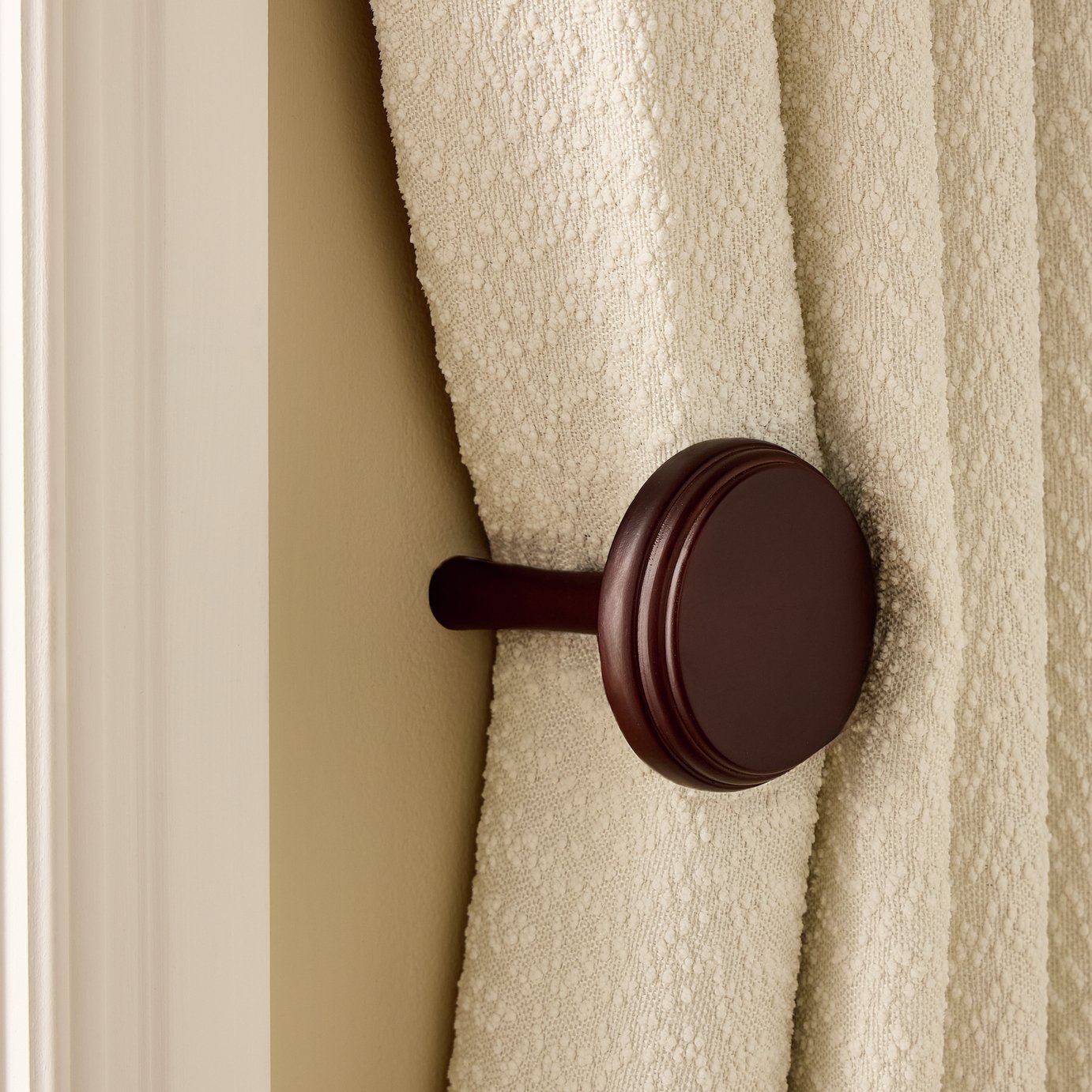 Argos Home Wood Curtain Holdback - Walnut