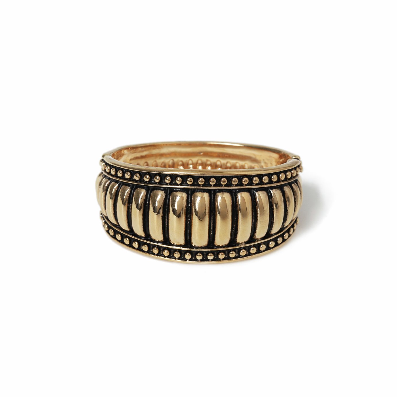 Freedom Gold Vintage Oversized Cuff Bracelet