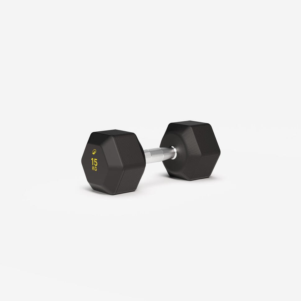Decathlon Hex Dumbbell - 1 × 15kg