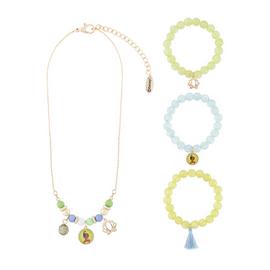 Disney Tiana Necklace and Beaded Bracelet Set 