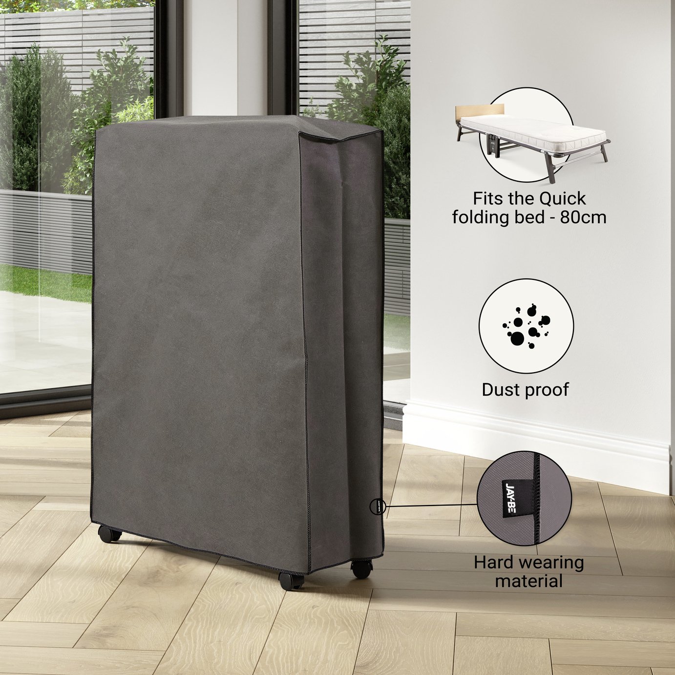 Jay-Be Quick Folding Bed Storage Cover - Single