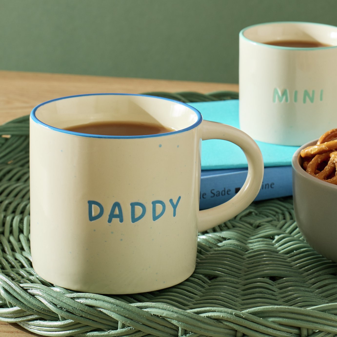 Argo Home Blue Daddy Decal Ceramic Mug