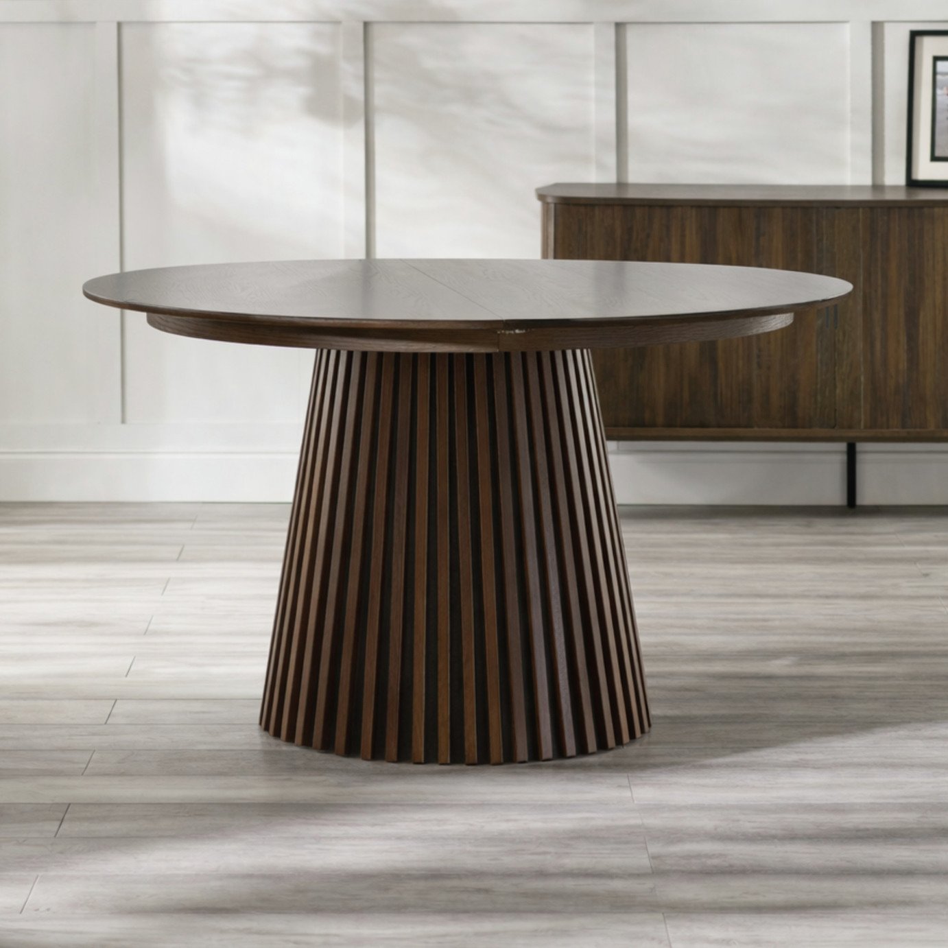 Julian Bowen Arya Ext 6 Seater Dining Table - Dark Brown