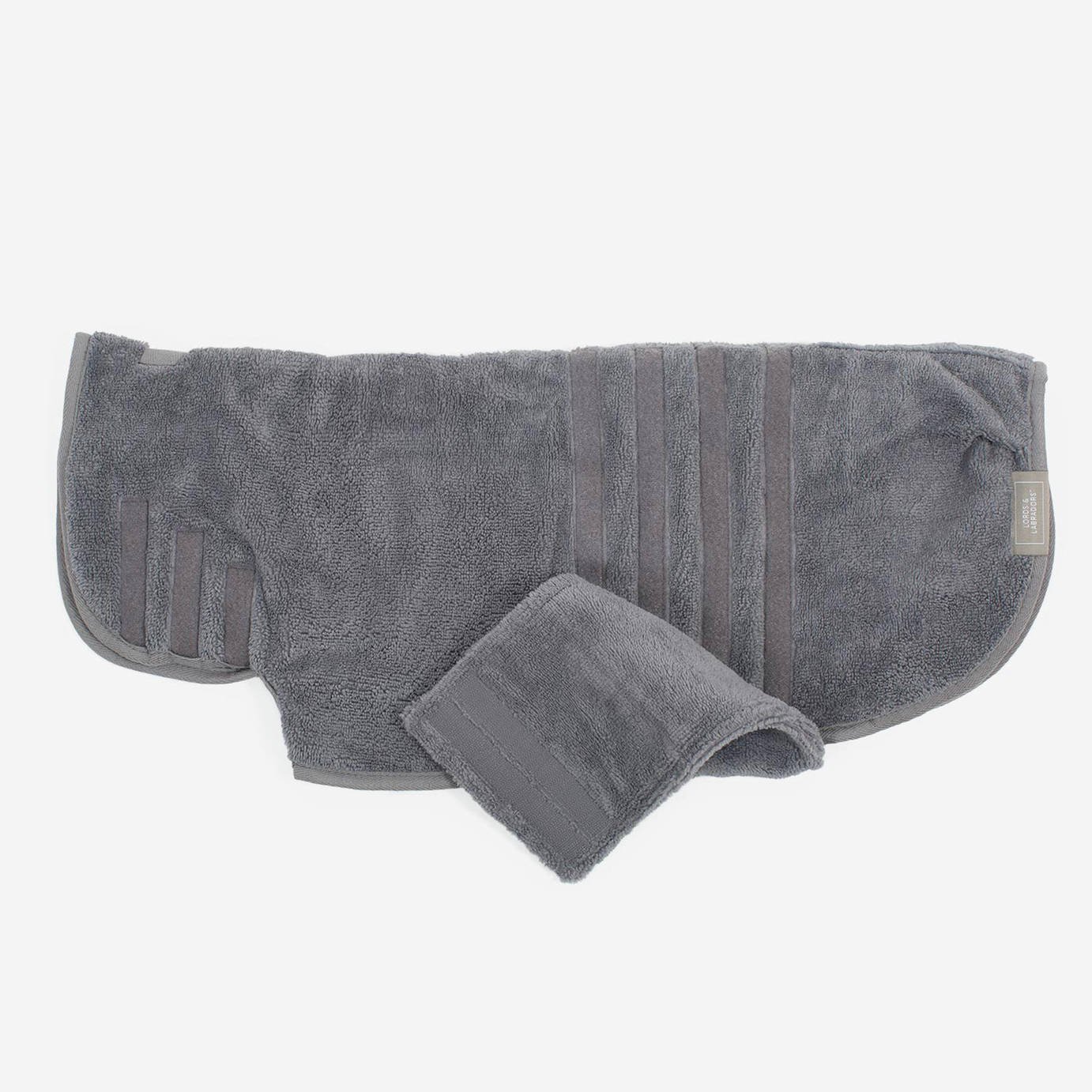 Lords & Labradors Bamboo Drying Coat Gun Metal - Extra Large