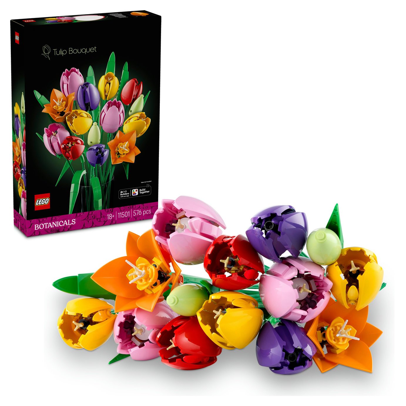 LEGO Botanicals Tulip Bouquet - Artificial Flowers Set 11501