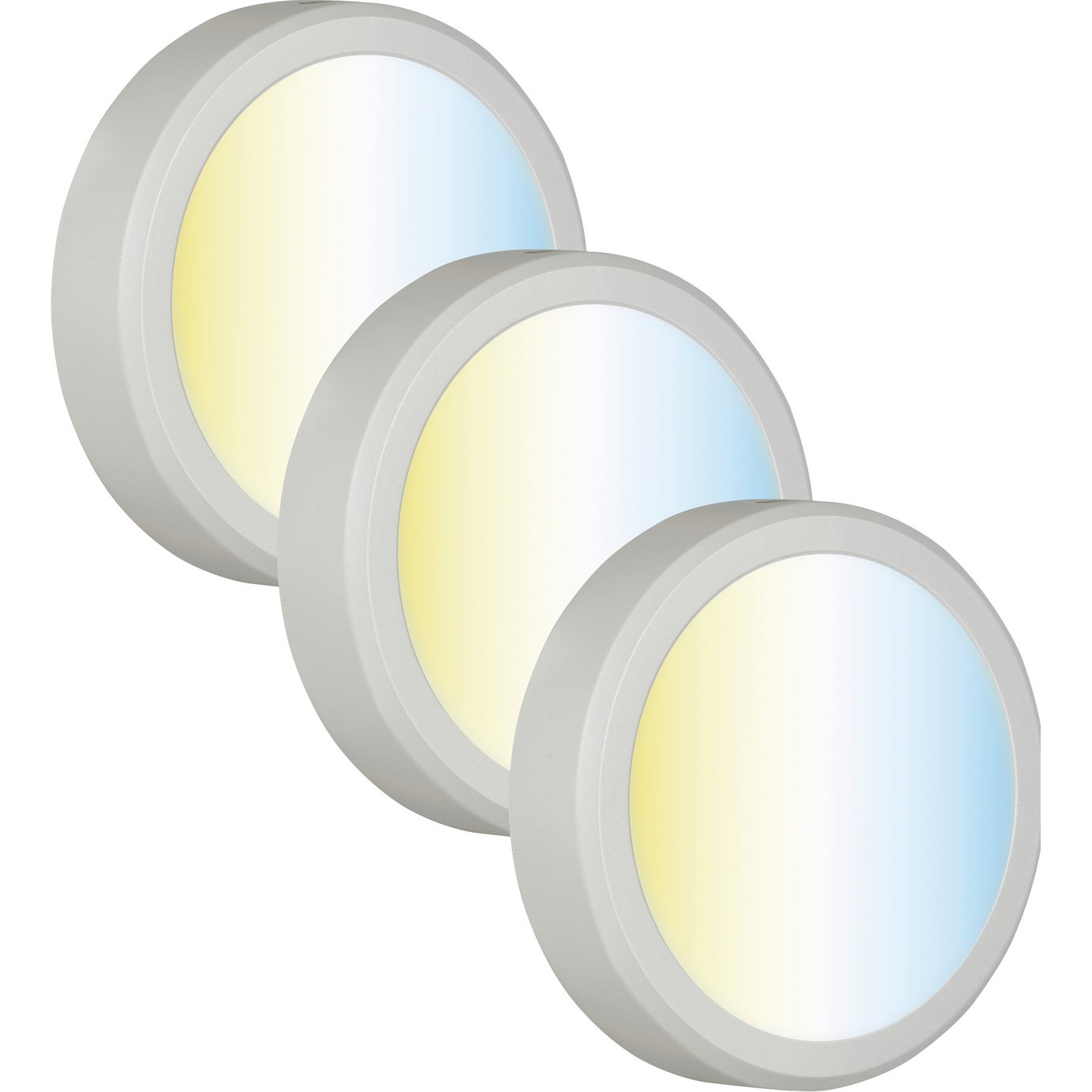 Luceco Rechargeable LED Undercabinet Pack of 3 Spotlight - White