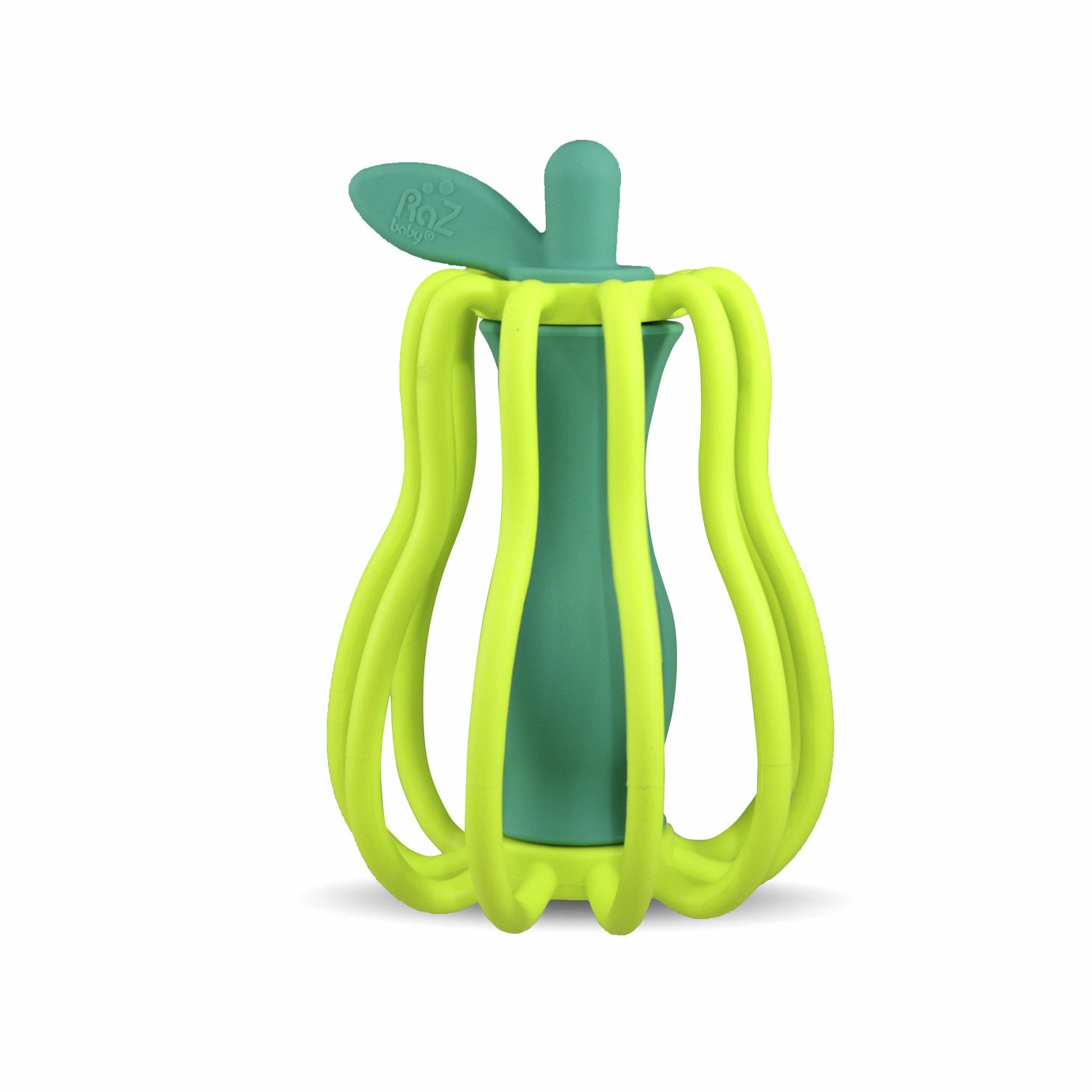 RazBaby Pear Silicone Rattle and Teether Toy