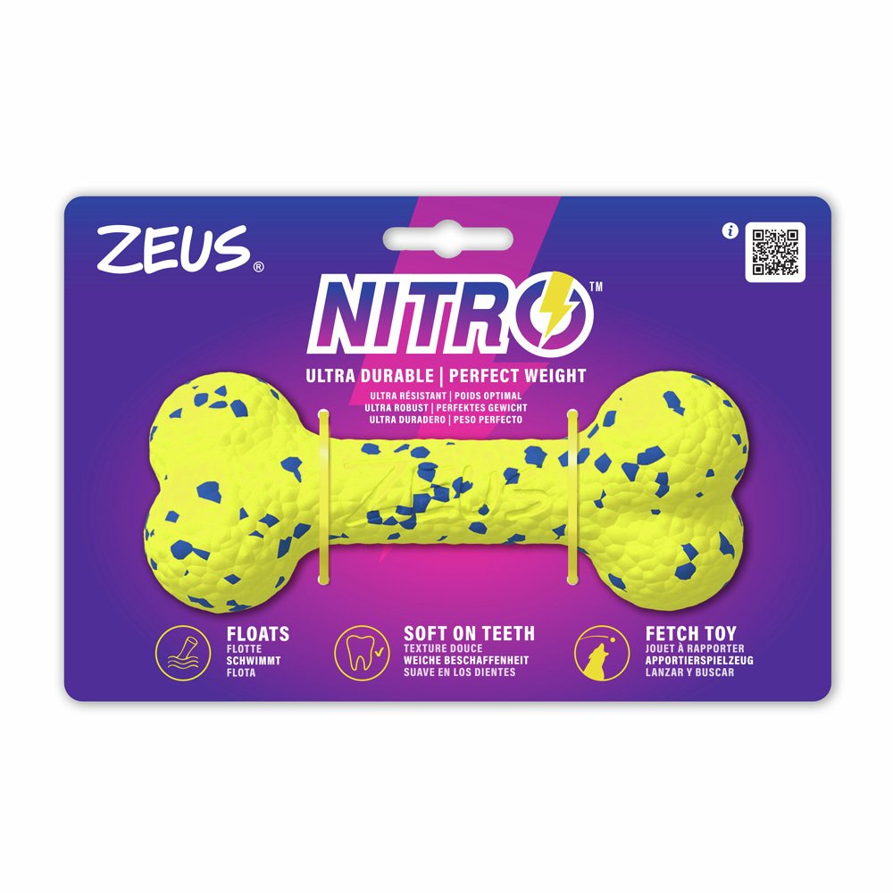 Zeus Nitro Bendy Bone Dog Toy - 16cm