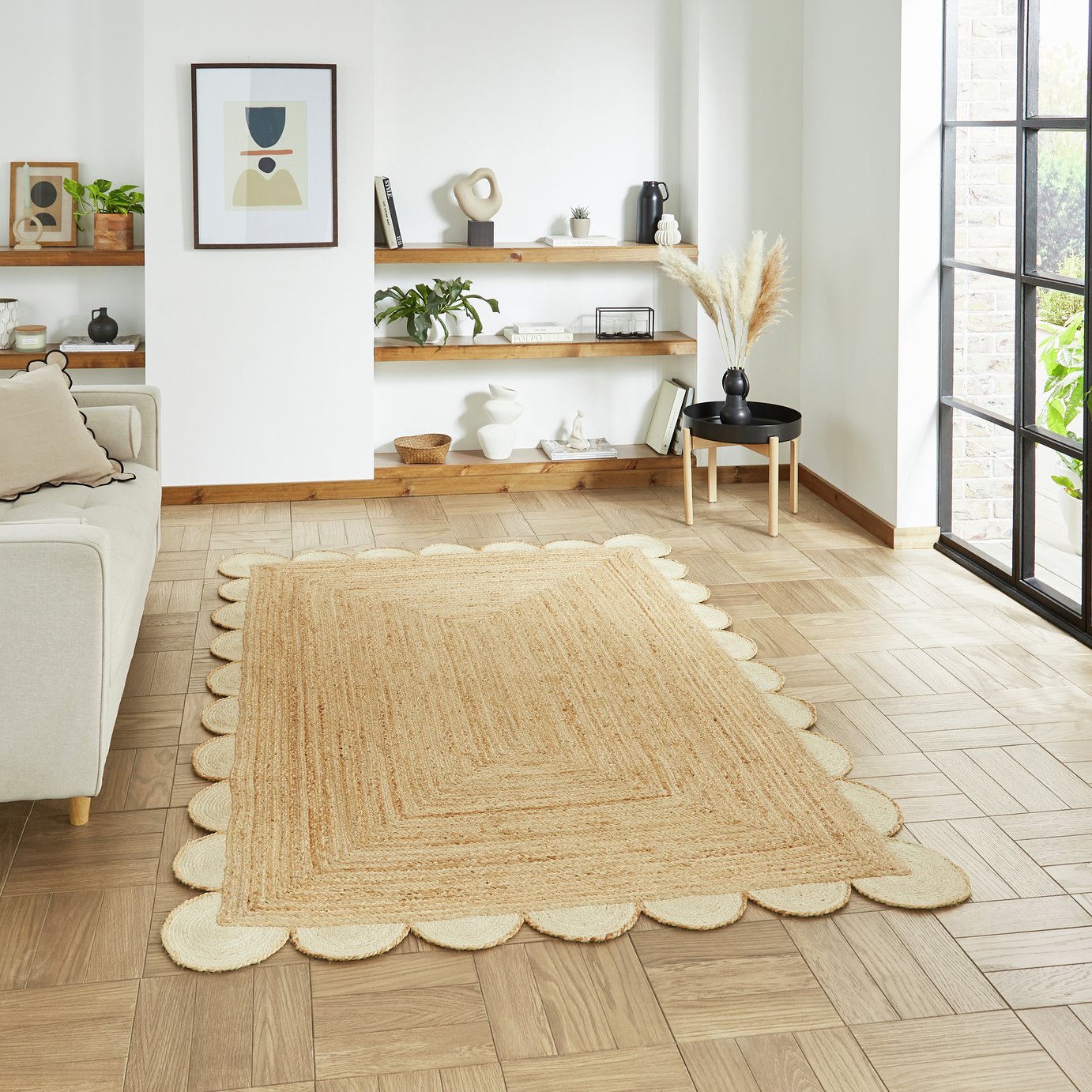 Think Rugs Savannah Natural Jute Flatweave Rug