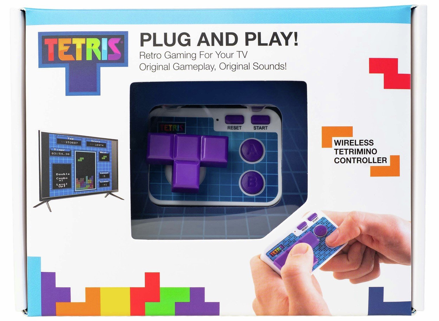 Fizz Creations Tetris Plug And Play Arcade Retro Gaming