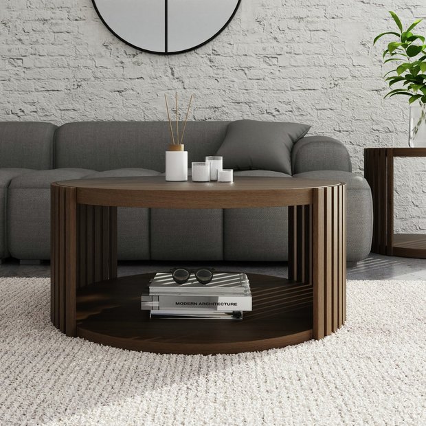 Buy GFW Zadie Round Coffee Table – Walnut | Nest of tables | Argos
