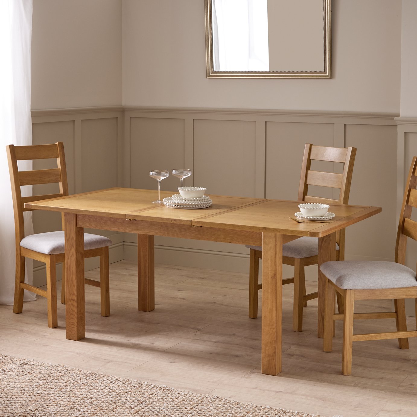 Argos Home Ashwell Oak Extending Table