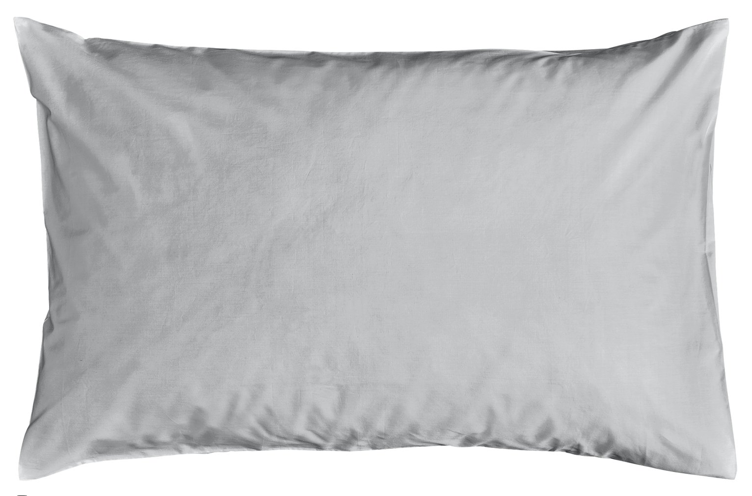 Habitat Pure Cotton 200TC Standard Pillowcase Pair - Grey