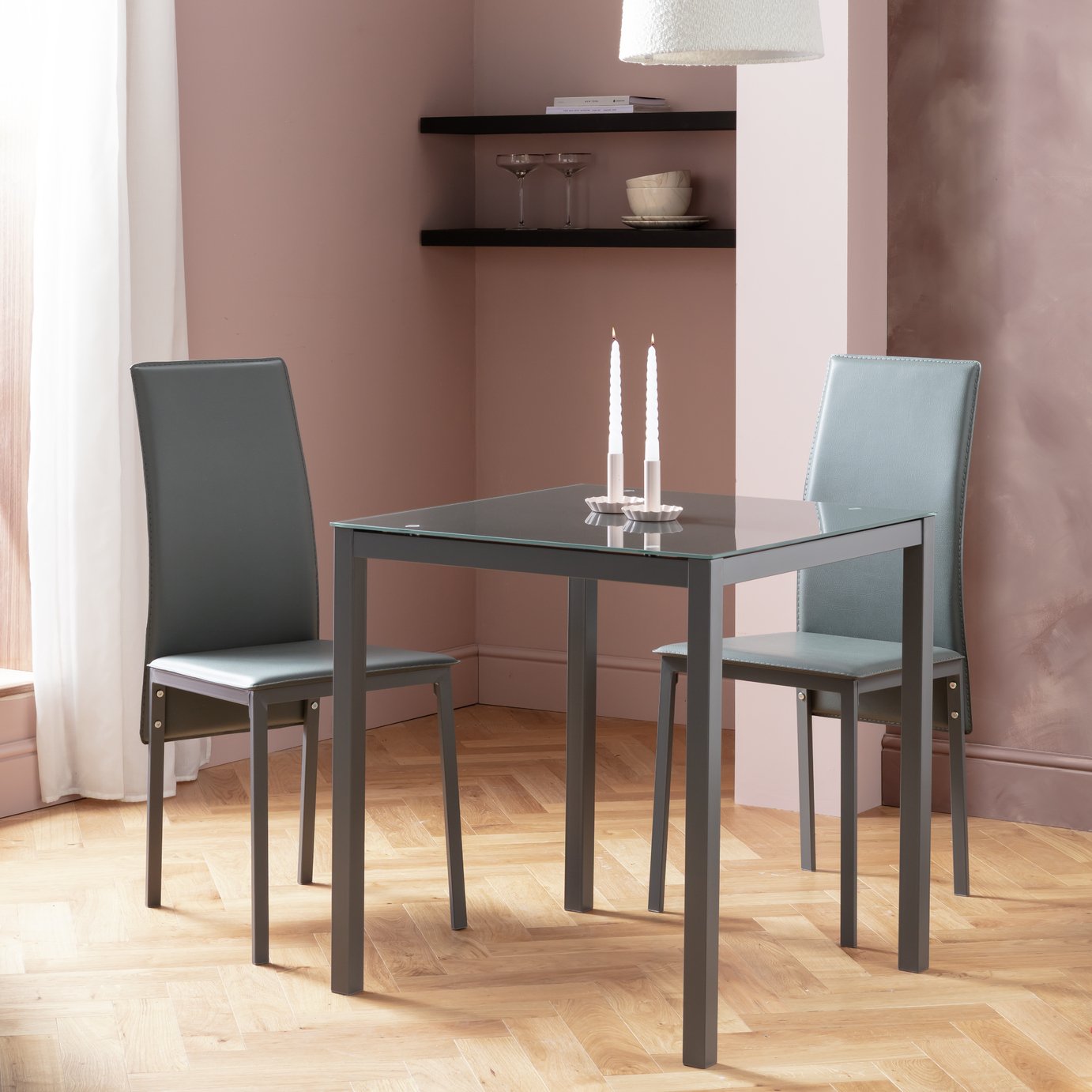 Argos Home Lido Dining Table & 2 Chairs