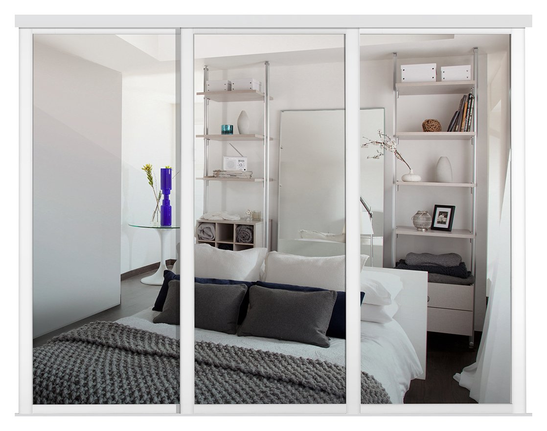 Argos white sliding wardrobe discount