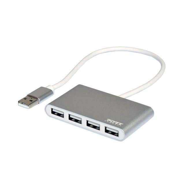 4-Port USB Hub, Connect & Charge up to 4 Devices