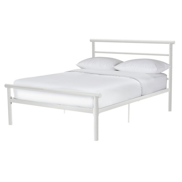 Buy Argos Home Avalon Double Metal Bed Frame - White | Bed frames | Argos