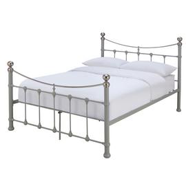 Argos Home Jayna Double Metal Bed Frame - Grey