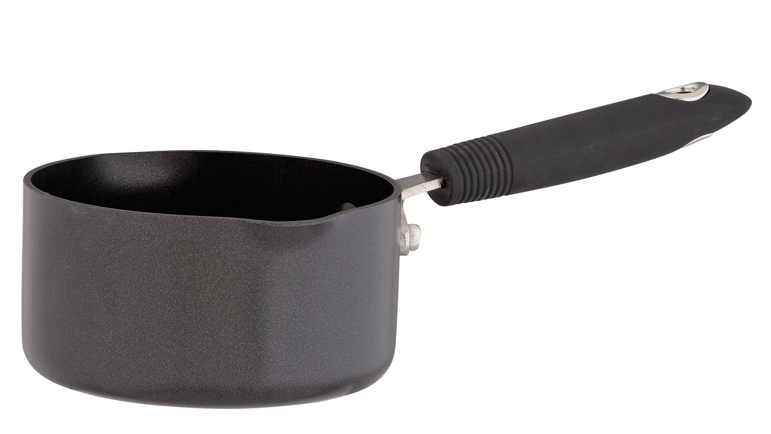 Habitat 14cm Aluminium Milk Pan - Black