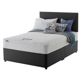 Silentnight Travis Microq Small Double Divan Bed - Charcoal