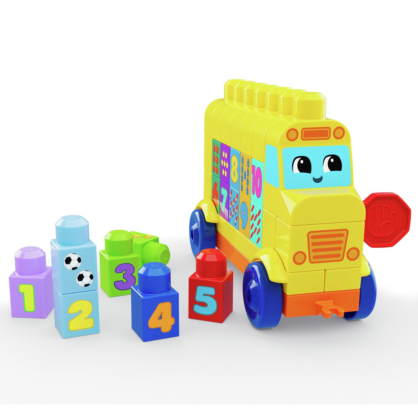 Mega Bloks Build & Count Bus Block Toy