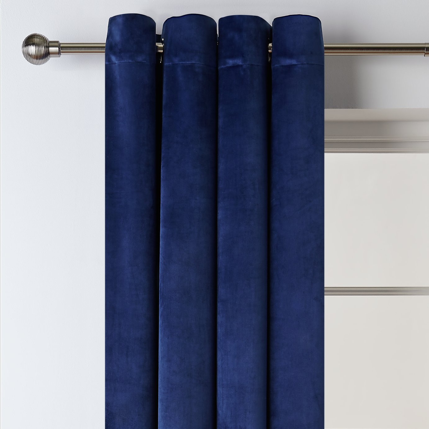 Habitat Matte Velvet Dimout Eyelet Curtains