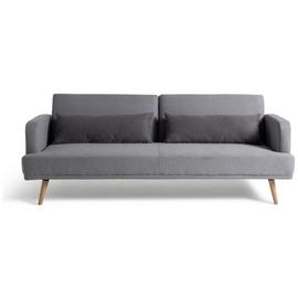 Habitat Andy 3 Seater Fabric Clic Clac Sofa Bed - Grey