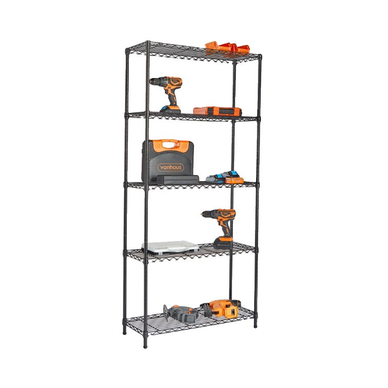 VonHaus 5 Tier Steel Wire Shelving Unit