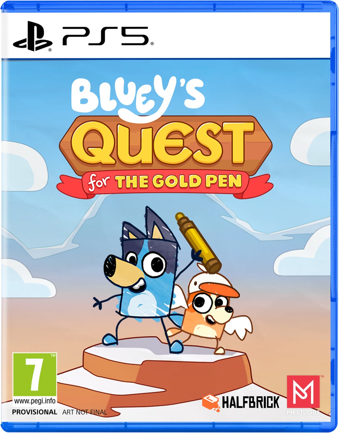 Bluey's Quest for The Gold Pen PS5 Game