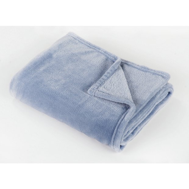 Buy Argos Home Super Soft Fleece Throw - 150x200cm - Blue