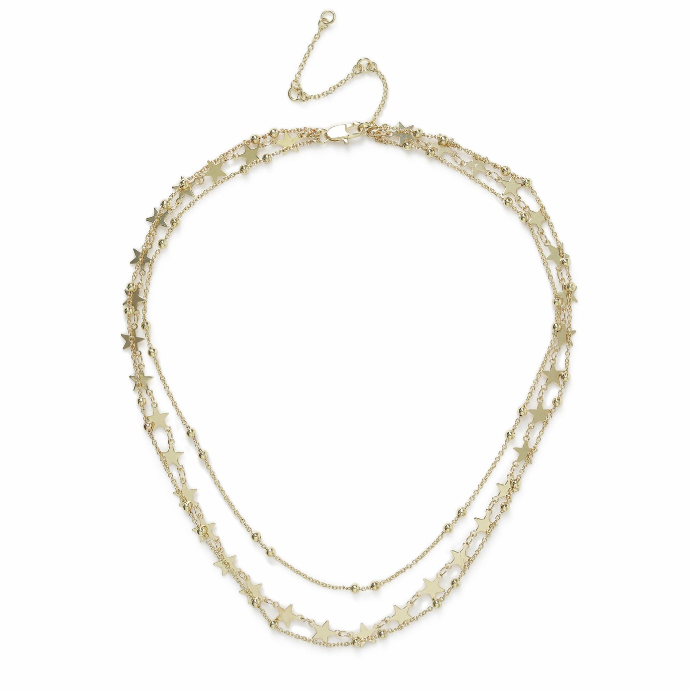 Liars & Lovers Gold Plated Star Multilayered Necklace