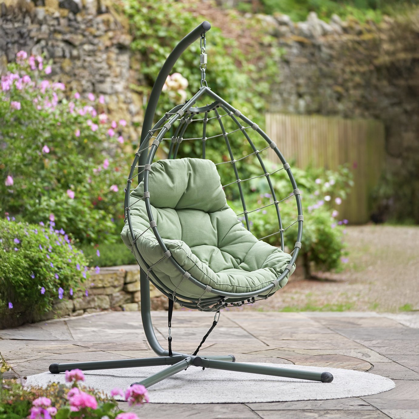 Pacific Lyon Outdoor Single Hanging Chair - Green