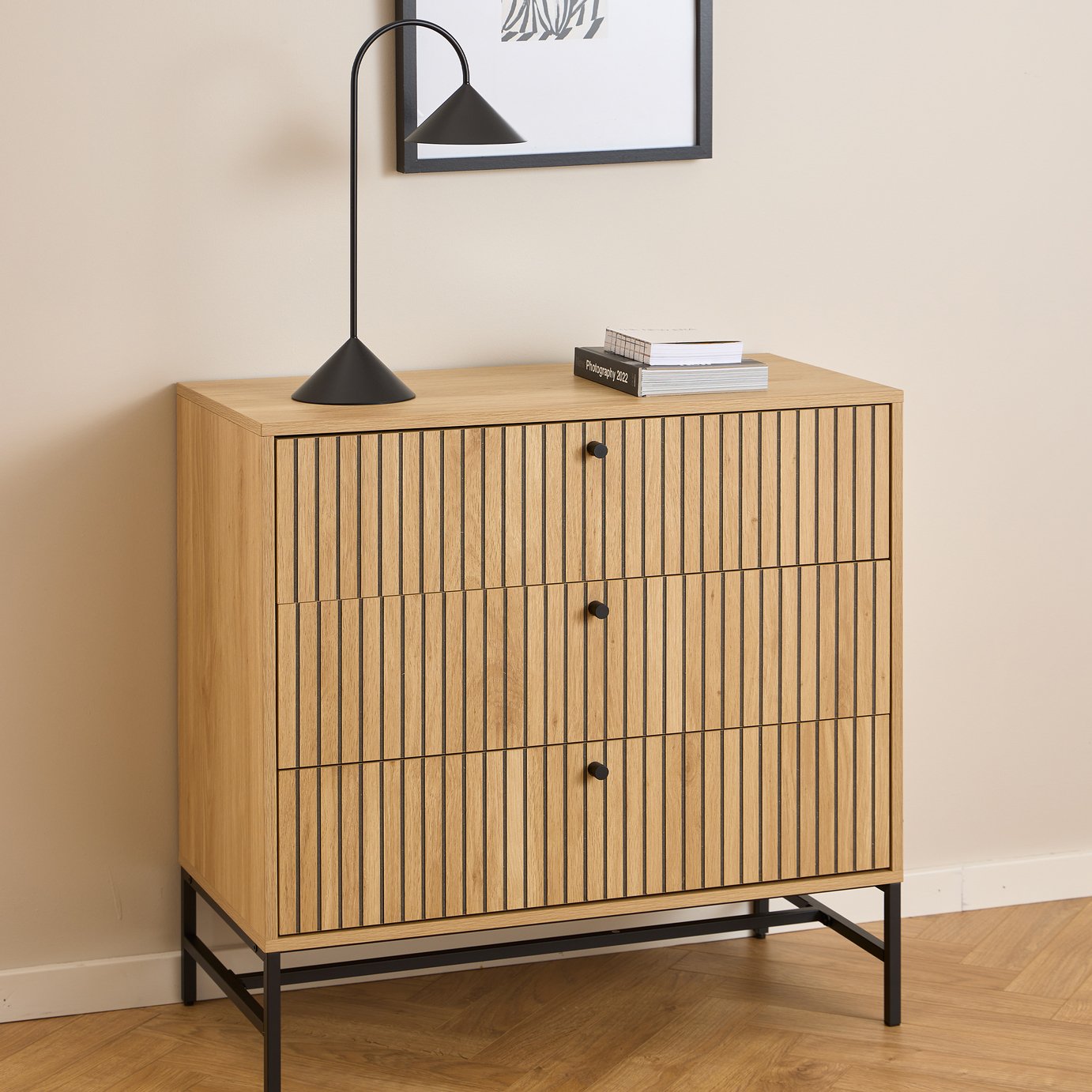Furniture To Go Albany 3 Drawer Chest - Natural