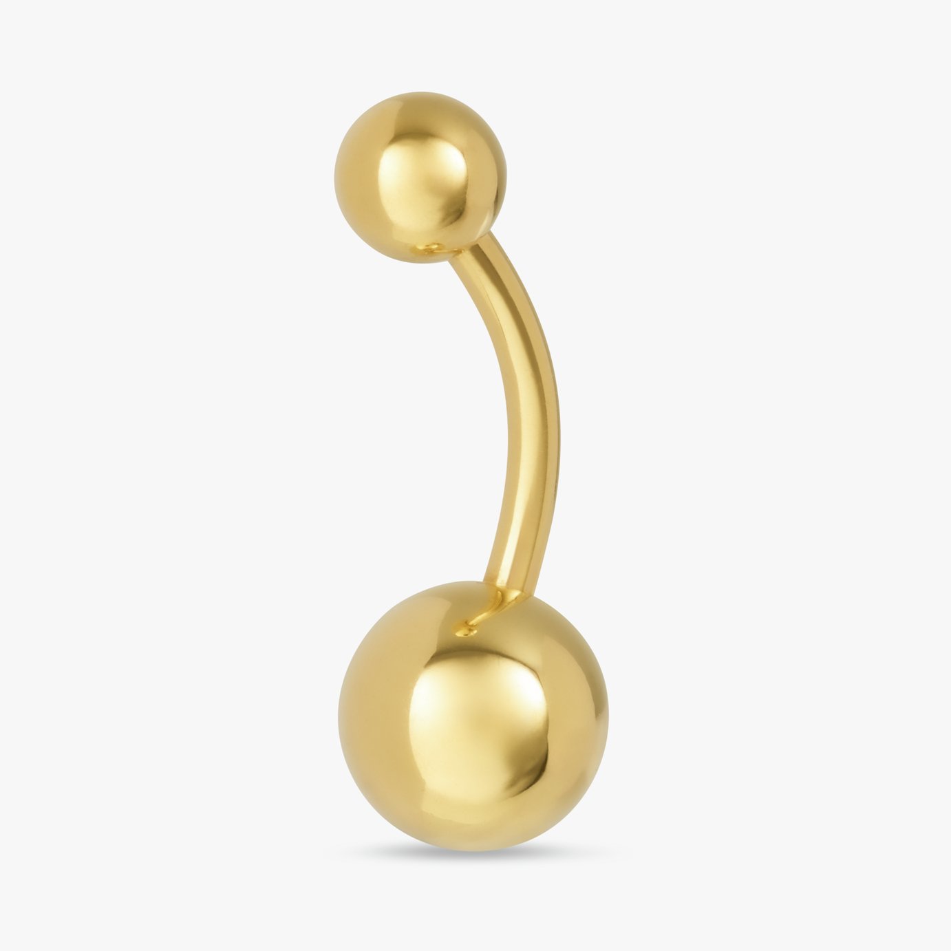 Revere Gold Coloured Surgical Steel Round Belly Bar