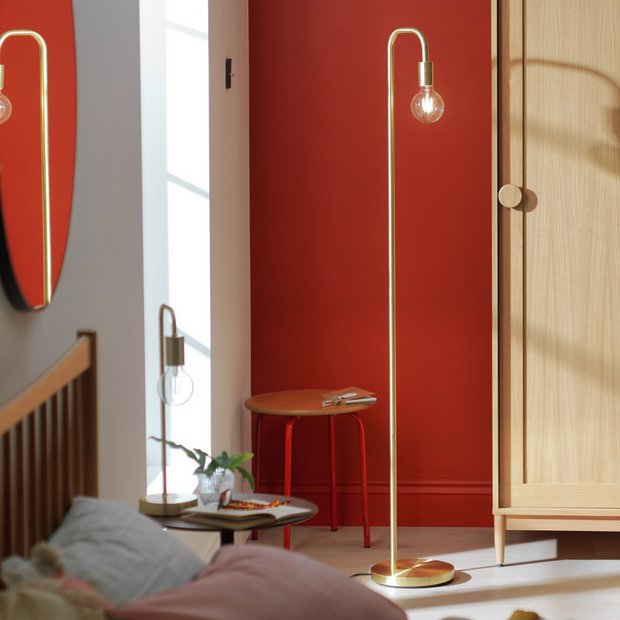 Argos home curva store floor lamp