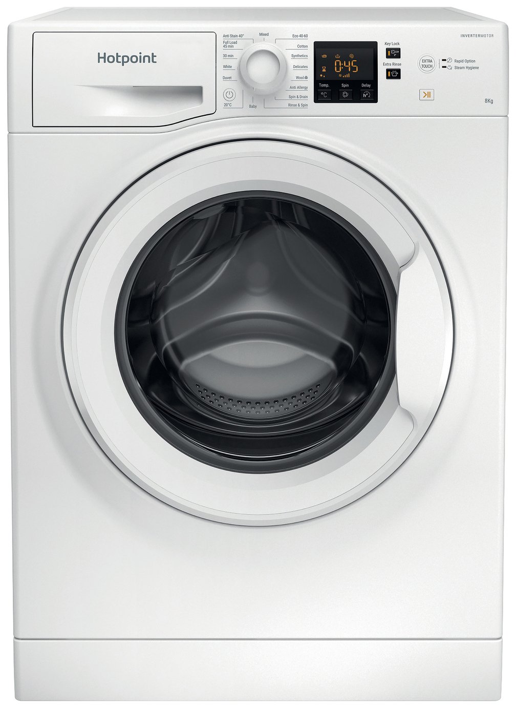 Hotpoint NSWM846WUK 8KG 1400 Spin Washing Machine - White