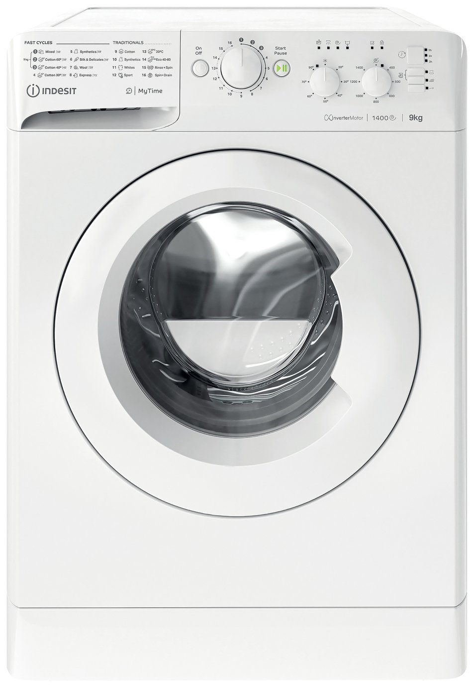 Indesit MTWC91495WUKN 9KG 1200 Spin Washing Machine - White