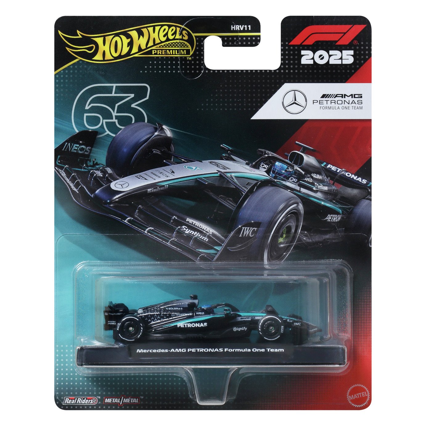 Hot Wheels F1 Collectable George Russel Styled Toy Car